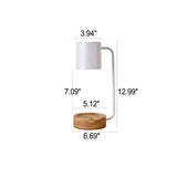 Japanese Wood 1-Light Dimmable Wax Melting Table Lamp