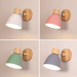 Modern Minimalist Wooden Cone LED Wall Sconce | 1-Light