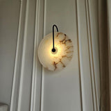 Nordic Marble Alabaster Disc Wall Sconce LED 1-light
