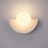 Modern Minimalist Glass Globe Wall Sconce LED 1-Light