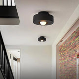 Nordic Artistic Round Resin LED Ceiling Light 1-Light