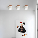 Nordic Wood Accent LED Ceiling Light 1-Light
