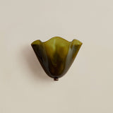 Retro Stained Glass Skirt Shell Wall Sconce LED 1-light