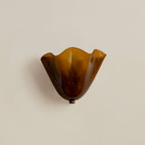Retro Stained Glass Skirt Shell Wall Sconce LED 1-light