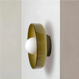 Modern Glass Disc Ceiling and Wall Light LED 1-Light