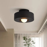 Nordic Artistic Round Resin LED Ceiling Light 1-Light