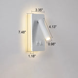 Nordic Minimalist Square Rotatable LED Wall Sconce | 1-Light