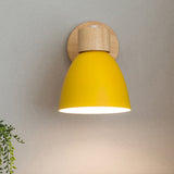 Modern Minimalist Wooden Cone LED Wall Sconce | 1-Light