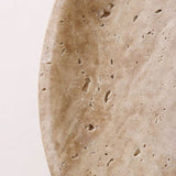Modern Wabi Sabi Travertine Stone Round Wall Sconce LED 1-Light