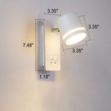 Nordic Minimalist Square Rotatable LED Wall Sconce | 1-Light