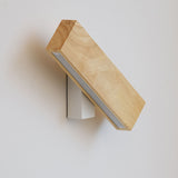 Japanese Wood Rectangular LED Wall Sconce