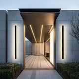 Minimalist Edge Linear Metal Outdoor Wall Light LED IP65