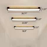 Nordic Minimalist Linear LED Flush Mount Ceiling Light