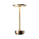 Modern Brass Cone LED Rechargeable Table Lamp 1-Light