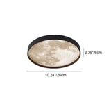Nordic Moon Round LED Ceiling Light