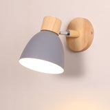 Modern Minimalist Wooden Cone LED Wall Sconce | 1-Light