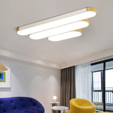Modern Minimalist Rectangular LED Ceiling Light | 1-Light Flush Mount