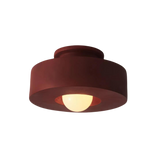 Nordic Artistic Round Resin LED Ceiling Light 1-Light