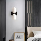 Modern Minimalist Glass Brass Wall Sconce LED 2-Light