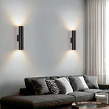 Modern Cylindrical LED 2-Light Wall Sconce