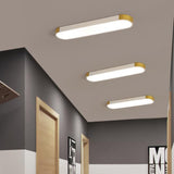 Modern Minimalist Rectangular LED Ceiling Light | 1-Light Flush Mount