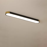 Modern Minimalist Rectangular LED Ceiling Light | 1-Light Flush Mount