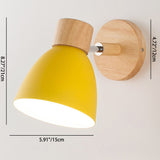 Modern Minimalist Wooden Cone LED Wall Sconce | 1-Light
