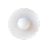 Nordic Glass Olive Disc Wall & Ceiling Light LED 1-light