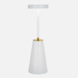 Modern Iron Cone LED Rechargeable Table Lamp 1-Light