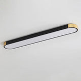 Modern Minimalist Rectangular LED Ceiling Light | 1-Light Flush Mount