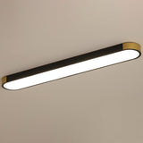 Modern Minimalist Rectangular LED Ceiling Light | 1-Light Flush Mount