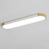 Modern Minimalist Rectangular LED Ceiling Light | 1-Light Flush Mount