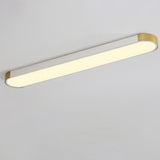 Modern Minimalist Rectangular LED Ceiling Light | 1-Light Flush Mount