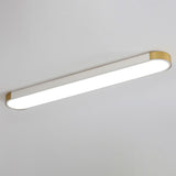 Modern Minimalist Rectangular LED Ceiling Light | 1-Light Flush Mount