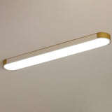 Modern Minimalist Rectangular LED Ceiling Light | 1-Light Flush Mount