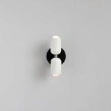 Modern Minimalist Glass Brass Wall Sconce LED 2-Light
