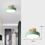 Nordic Wooden LED Ceiling Light 1-Light