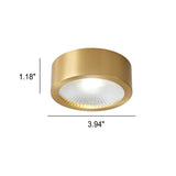 Nordic Brass Ultra-Thin LED Ceiling 1-Light