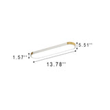 Modern Minimalist Rectangular LED Ceiling Light | 1-Light Flush Mount
