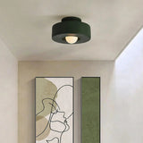 Nordic Artistic Round Resin LED Ceiling Light 1-Light
