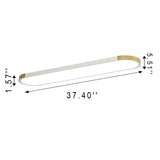 Modern Minimalist Rectangular LED Ceiling Light | 1-Light Flush Mount