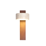 Wabi-sabi Travertine Wood LED Wall Sconce 1-Light