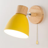 Modern Minimalist Wooden Cone LED Wall Sconce | 1-Light