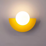 Modern Minimalist Glass Globe Wall Sconce LED 1-Light