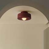 Nordic Artistic Round Resin LED Ceiling Light 1-Light
