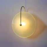 Postmodern Nordic Frosted Glass Round Wall Sconce LED 1-Light