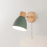 Modern Minimalist Wooden Cone LED Wall Sconce | 1-Light