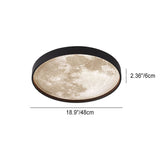 Nordic Moon Round LED Ceiling Light