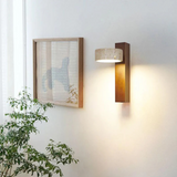 Wabi-sabi Travertine Wood LED Wall Sconce 1-Light