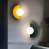 Modern Minimalist Glass Globe Wall Sconce LED 1-Light